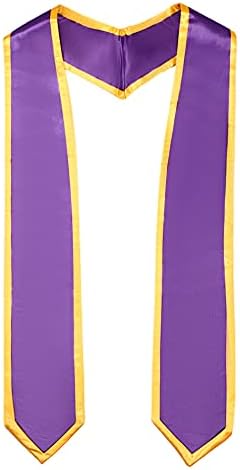 Unisex Adult Graduation Honor Stole Classic End With Trim 72" Long by Ftyfty