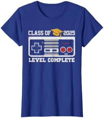 Class of 2025 Level Complete Video Gamer Senior Graduation T-Shirt by Unknown