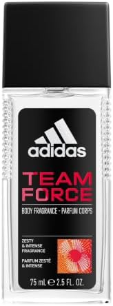 Adidas Team Force Body Fragrance 2.5 fl oz (Pack of 1), Notes of Grapefruit, Jasmine, and Amber, Men's fragrance, Long lasting, Sporty fragrance, Travel size by adidasfragrance
