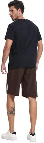 BUYJYA 5 Pack Men's Athletic Gym Shorts Set Workout Basketball Running Elastic Waist with Zipper Pocket Gift - Image 5
