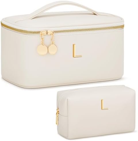 Personalized Initial Travel Makeup Toiletry Bag Gifts for Women by Unknown