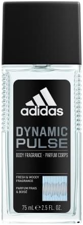 Adidas Dynamic Pulse Body Fragrance 2.5 fl oz (Pack of 1), Notes of Mint, Apple, and Wood, Men's fragrance, Long lasting, Sporty fragrance, Travel size by adidasfragrance