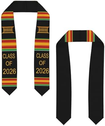 Class of 2026 Graduation Stole,Cute Elegant Honor Sash for Graduation 2026 Unisex Adult Graduates - Image 3