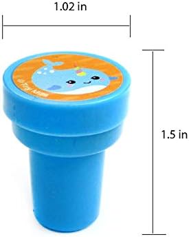 TINYMILLS 24 Pcs Narwhal Stampers for Kids