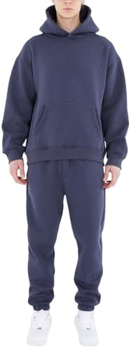 HHGKED Men's Sweatsuits 2 Piece Outfits Baggy Travel Vacation Fashion Clothes Casual Hoodie Jogging Track suits Sets by HHGKED