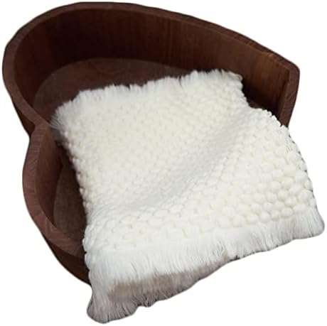 Zeroest Newborn Baby Photography Props Basket Filler Blanket (White) by NewbornPhotographyProps