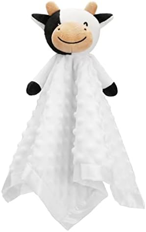 Pro Goleem Cow Security Blanket Soft Loveys for Babies for Boys and Girls Newborn Lovie Infant Blankie Cow Baby Stuff Baby Snuggle Toy Stuffed Animal Baby Gifts 16 Inch by ProGoleem