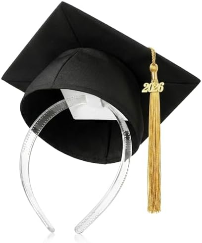 Clear Graduation Cap Headband for Graduation Day by GIURKUU