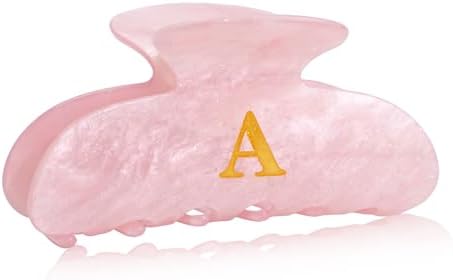 Christmas Stocking Stuffers for Women - Pink Cute Hair Claw Clips for Teenage Girls Gifts, Stocking Stuffers for Women Teens Daughter Sister Granddaughter, Christmas Birthday Gifts - Letter A by Fohufo