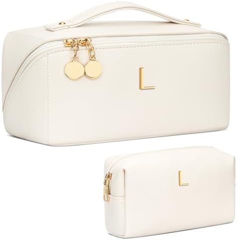 Initial Makeup Bag Personalized Gift for Women Teen Girls by Unknown