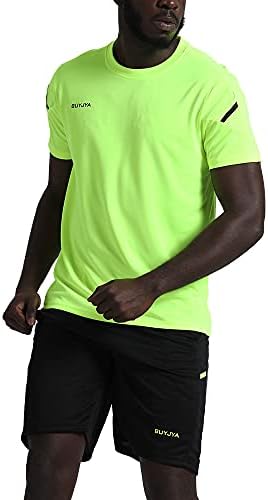 BUYJYA Men's Workout Clothes Athletic Shorts Shirt Set 3 Pack Basketball Football Training Running Gym Christmas gifts - Image 3