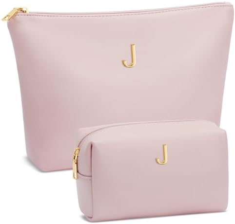 Gifts for Women Girls Personalized Initial Travel Makeup Bag by Unknown