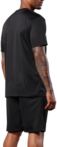 BUYJYA 3 Pack Men's Gym Shorts Shirt Set Workout Athletic Basketball Running Football Elastic Waist with Pocket Gifts - Image 5