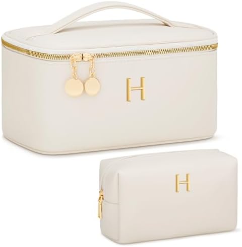 Personalized Initial Travel Makeup Toiletry Bag Gifts for Women by Unknown
