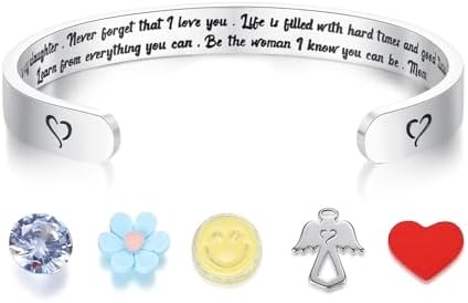 SAM & LORI Personal Bracelets for Teens/Women-Inspirational Jewelry Gifts (Various Designs) for Daughter/Sister/Mom/Friends-Adjustable Bracelet in a Pretty Gift Box by SAMLORI