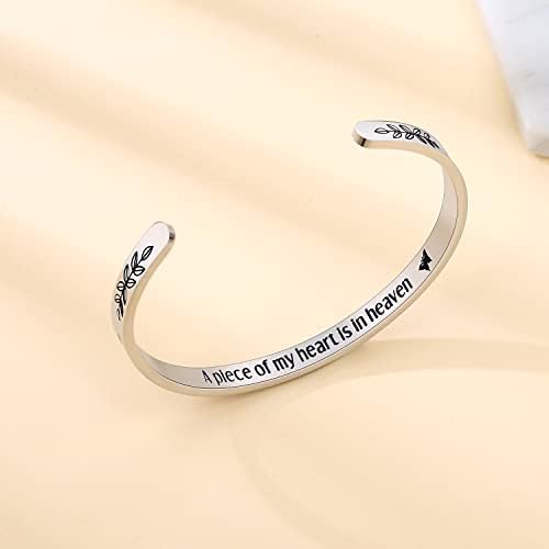 TONY & SANDY Inspirational Bracelets for Women Teen Girls Personalized Gifts for Daughter Granddaughter Mom Sister Friends Stainless Steel Engraved Cuff Birthday Easter Christmas - Image 3