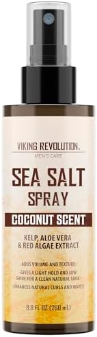 Viking Revolution Hair Sea Salt Spray for Men - Coconut Scent - 8.8 fl oz by VikingRevolution