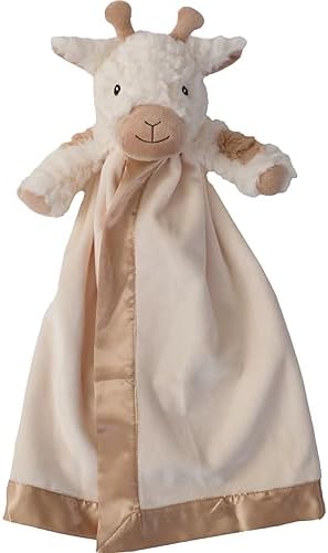 Bearington Lil' Lofty Giraffe Lovey Blanket - 18" Soft Plush Baby Security Blanket with Giraffe Head - Cuddly Stuffed Animal Lovie for Newborns, Infants, Toddlers, Boys, and Girls by BearingtonCollection