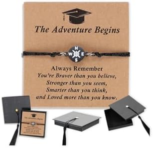 SAM & LORI Unique Grad Cap Box 2026 Graduation Gifts for Her/Him - Adjustable Unisex Bracelet for Primary/Middle School/High School/College Grads by SAMLORI