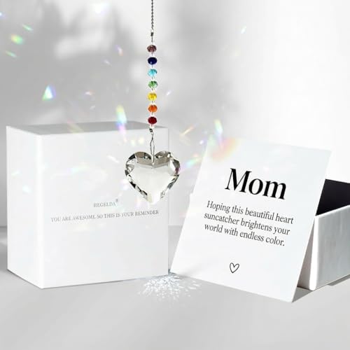 Hegelda Birthday Gifts for Mom Crystal Suncatcher Christmas Ornaments by HEGELDA