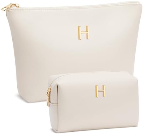 Gifts for Women Girls Personalized Initial Travel Makeup Bag by Unknown