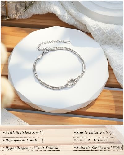 Tarsus Graduation Gift for Her, Knot Bracelet Graduation Keepsake for Girls - Image 5
