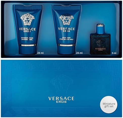 Versace Eros Perfume for Men 3 Piece Mini Gift Set by Versace
