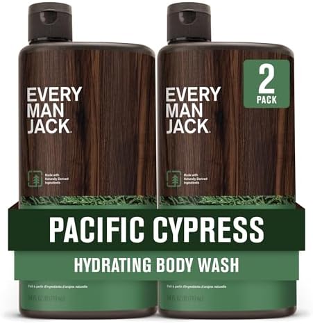 Every Man Jack Hydrating Body Wash for Men, Pacific Cypress, 2pk by EveryManJack