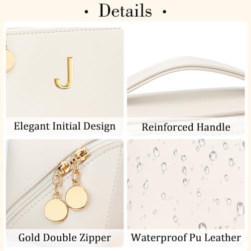 Initial Makeup Bag Personalized Gift for Women Teen Girls - Image 5