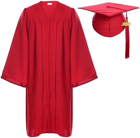 Newrara Graduation Gown Cap Tassel Set by NEWRARA