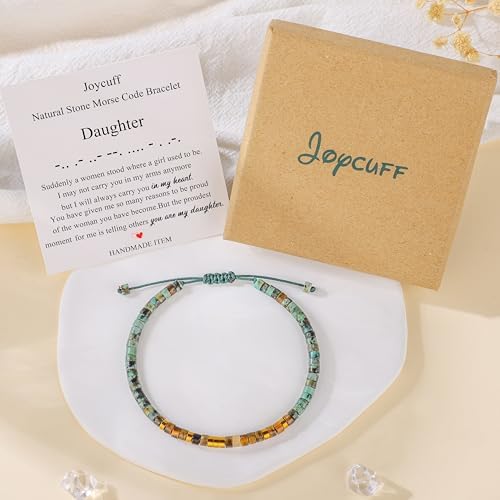 JoycuFF Morse Code Bracelets Christmas Birthday Gifts for Women Her - Image 5