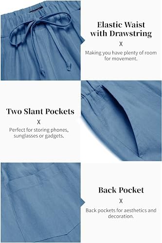 COOFANDY Men’s 2 Piece Cotton Linen Set Casual Beach Outfits Long Sleeve - Image 5