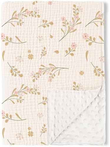 Konssy Soft Muslin Baby Blanket for Unisex Boys & Girls, 30 x 40 Inch by Konssy