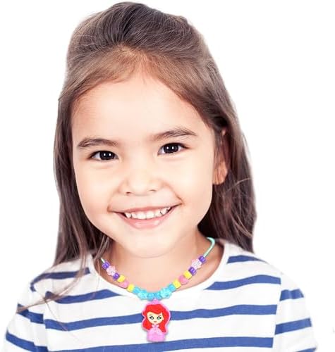 Disney Princess Necklace Activity Case – Jewelry Making Kit with Beads, Charms & Strings – Create Custom Princess Necklaces – Craft Gift for Girls Ages 3+ – Portable Storage Case Included - Image 6