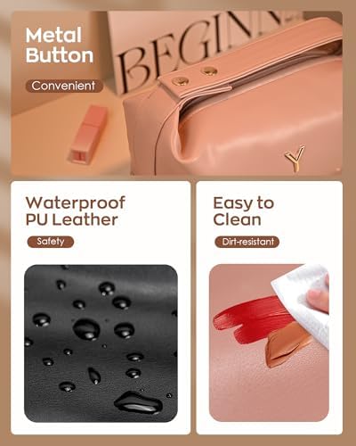 Gifts for Friends, Personalized Makeup Bag with Handle, Waterproof - Image 5