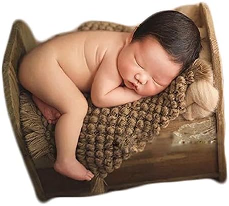 Zeroest Newborn Baby Photography Props Basket Filler Blanket (Coffee) by NewbornPhotographyProps