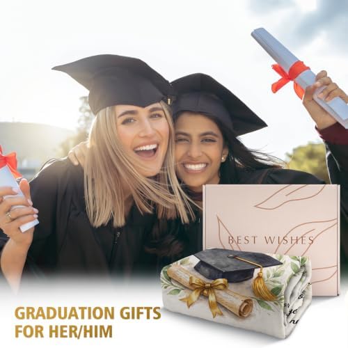 Niyewsor Graduation Gifts, Funny Graduation Blanket for Her/Him, Soft Throw - Image 2