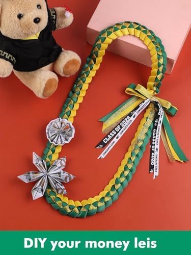 TFTAFAN Graduation Ribbon Lei Graduation Leis Necklace Class of 2026 Graduation Necklace Braided Necklace Graduation Gift Party Accessories for Women and Men - Image 4