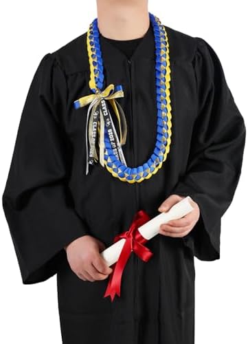 TFTAFAN Graduation Ribbon Lei Graduation Leis Necklace Class of 2026 Graduation Necklace Braided Necklace Graduation Gift Party Accessories for Women and Men - Image 2