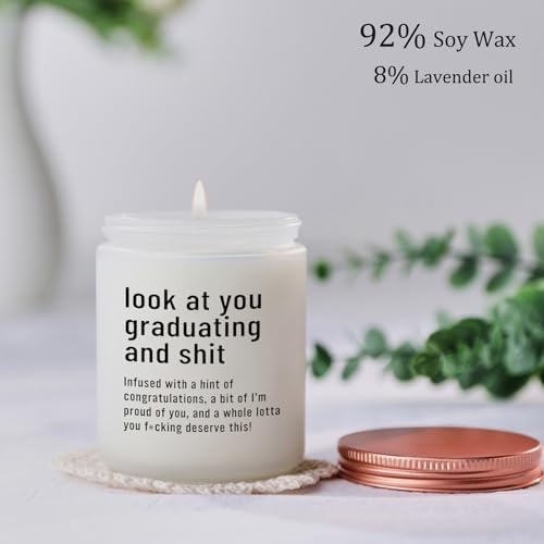 Funny Graduation Gifts - Lavender Candle for Her & Him - Image 2