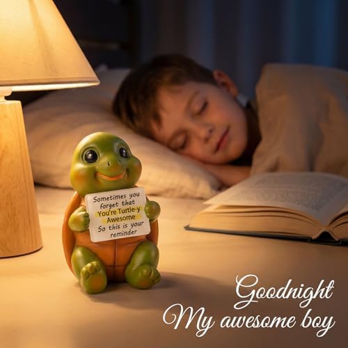 Lavezee Cute Turtle Statue Graduation Gifts for Girls Boys Her Him, Handmade Gift for College High Middle Elementary School Kindergarten, 2026 Back to School Positive Emotional Teacher Gifts - Image 4