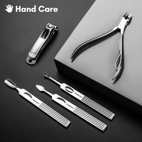 FAMILIFE Stainless Steel Manicure Set 11-in-1 Professional Nail Clipper Kit - Image 3