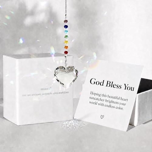 Hegelda Christian Gifts for Women Crystal Suncatcher Christmas Ornaments by HEGELDA