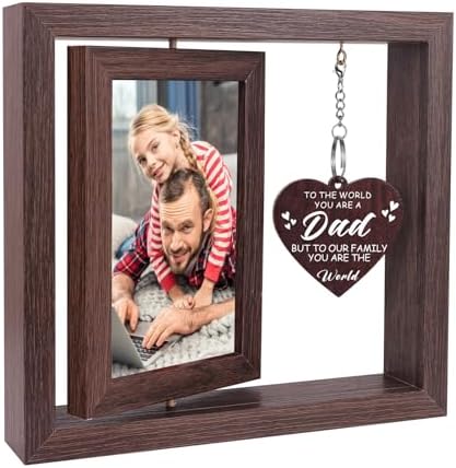 First Fathers Day Dad Gifts from Daughter Son, 1st Fathers Picture Frames New Dad and First Time Dad Gifts, Thanksgiving Birthday Gift Dad Picture Frames 4x6 by Boiveco
