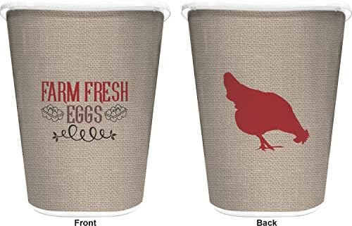 Farm Quotes Waste Basket - Double Sided (White) - Image 2