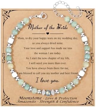 Gifts for Women Moonstone Bracelet, Amazonite Imperial Jasper Bracelets by Joycuff