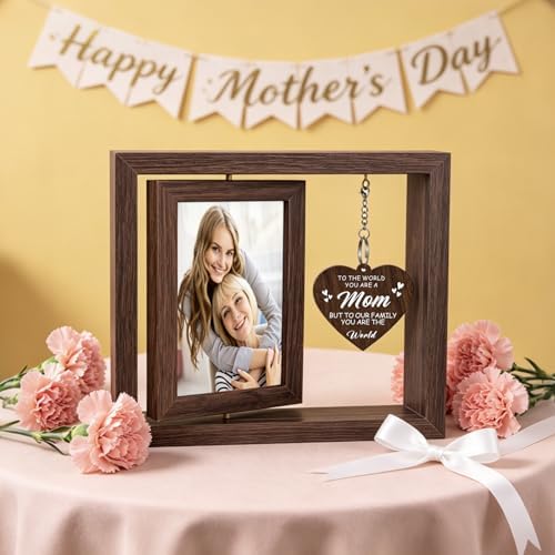 Mothers Day Gifts for Mom from Daughter Son, New Moms and First Time Mom Gift for Mother Wife Birthday Christmas Mothers Day Picture Frame Display Two 4x6 Photos - Image 2