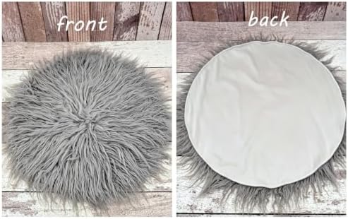Newborn Photography Blanket Props Baby Photoshoots Layer Photo Posing Rug (Grey) - Image 4