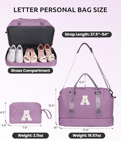 Birthday Gifts for Women-Letter Travel With Makeup Bag for Girl - Image 3