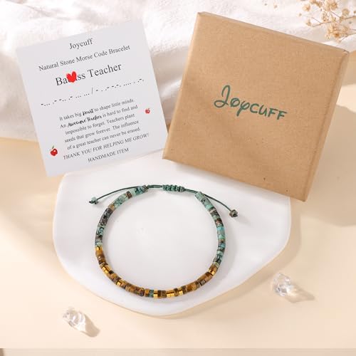 JoycuFF Morse Code Bracelets Christmas Birthday Gifts for Women Her - Image 5